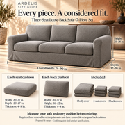 HELVOSDR™ Ardelis 7-Piece Stretch Sofa Slipcover Set — Washable Diamond-Texture Couch Cover with Separate Seat & Back Cushion Covers